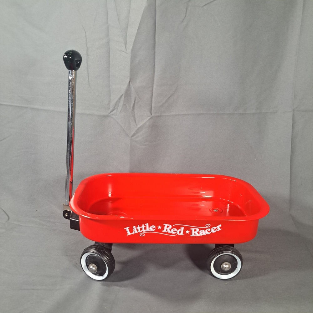Little Red Racer Miniature Metal Wagon Red Toy Decorative Display Prop Classic